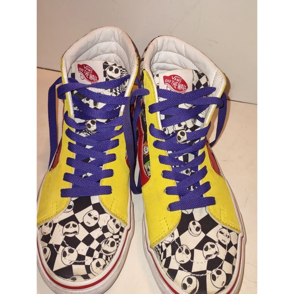 Vans Sk8 Hi The Nightmare Before Christmas Jack Skellington Skateboard Shoes